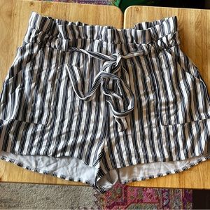 Express. Navy and white shorts. Large.